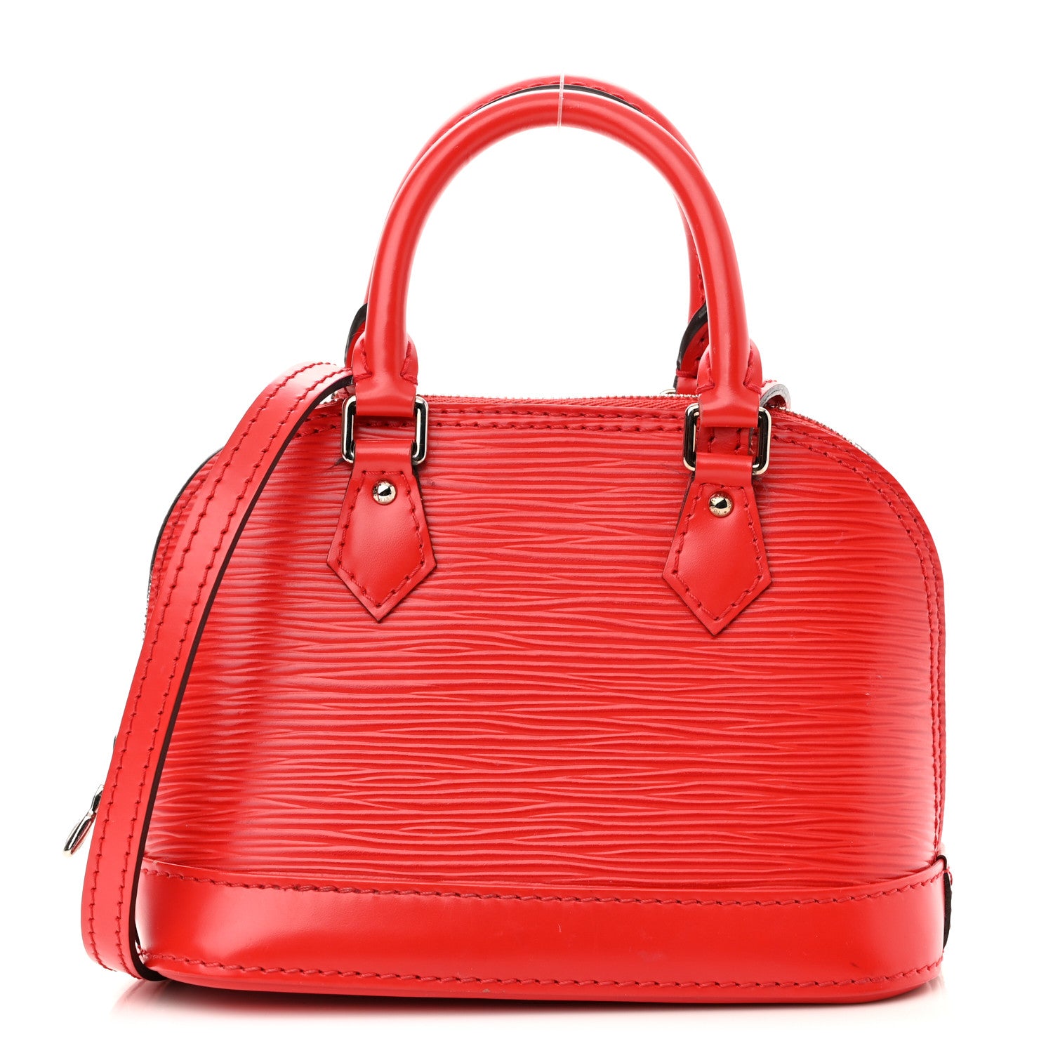 LOUIS VUITTON Epi Nano Alma in the color Coquelicot by fashionphile