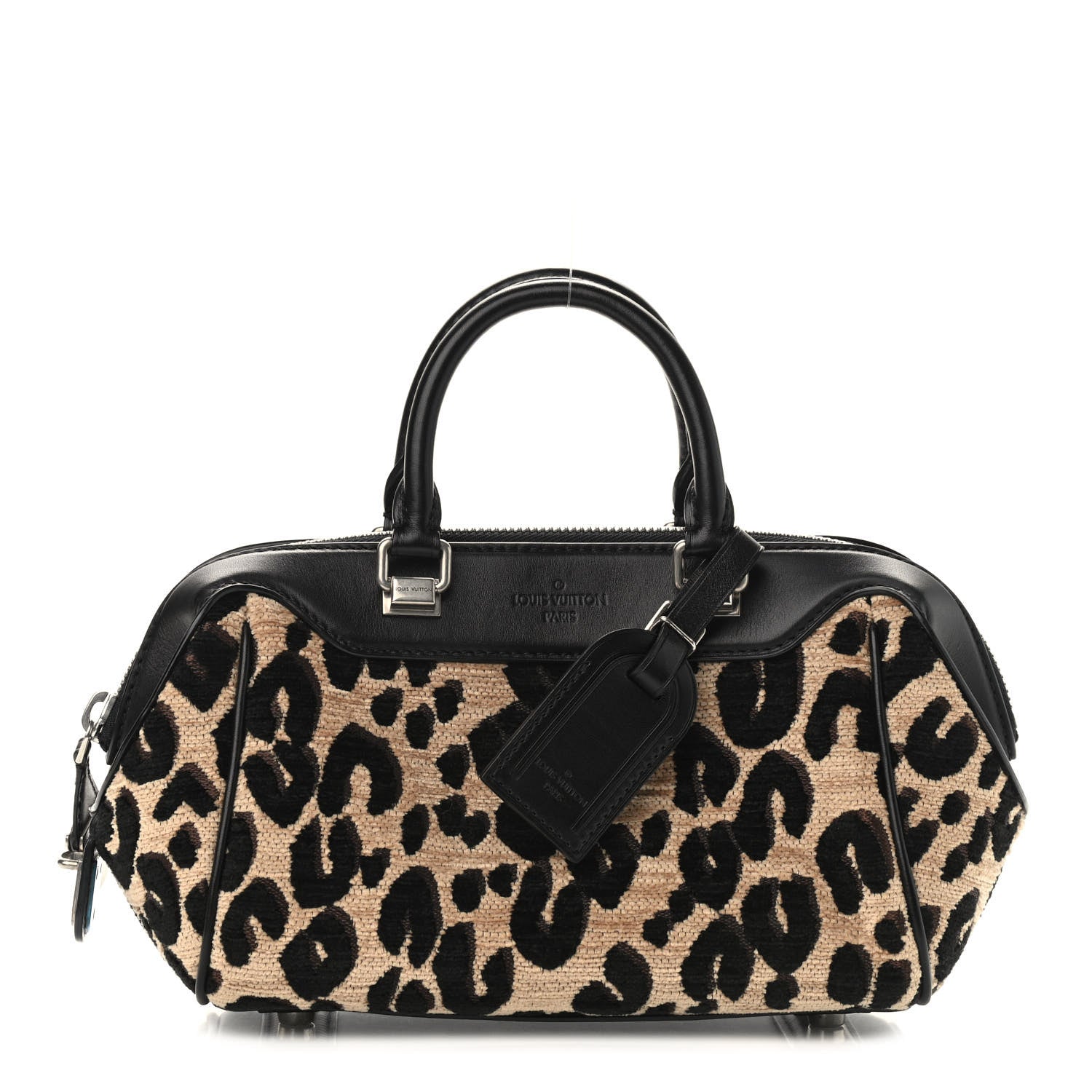Louis Vuitton Jacquard Velvet Leopard Print Stephen Sprouse Baby Bag