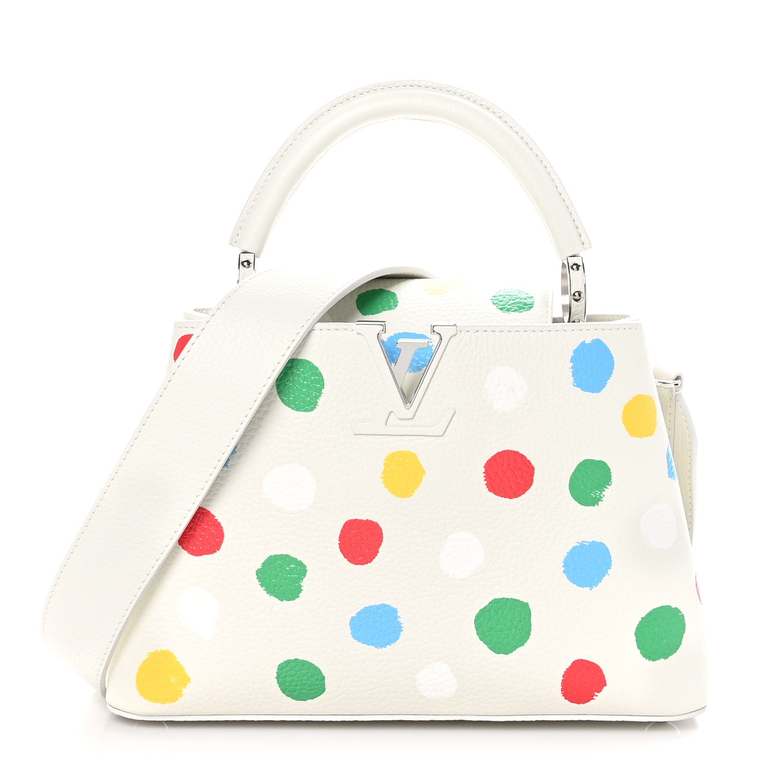 Louis Vuitton LV X YK Taurillon Capucines BB White