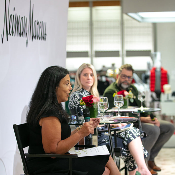 Nora Cummings, Head of Impact at Neiman Marcus Saint Louis store circularity event FASHIONPHILE