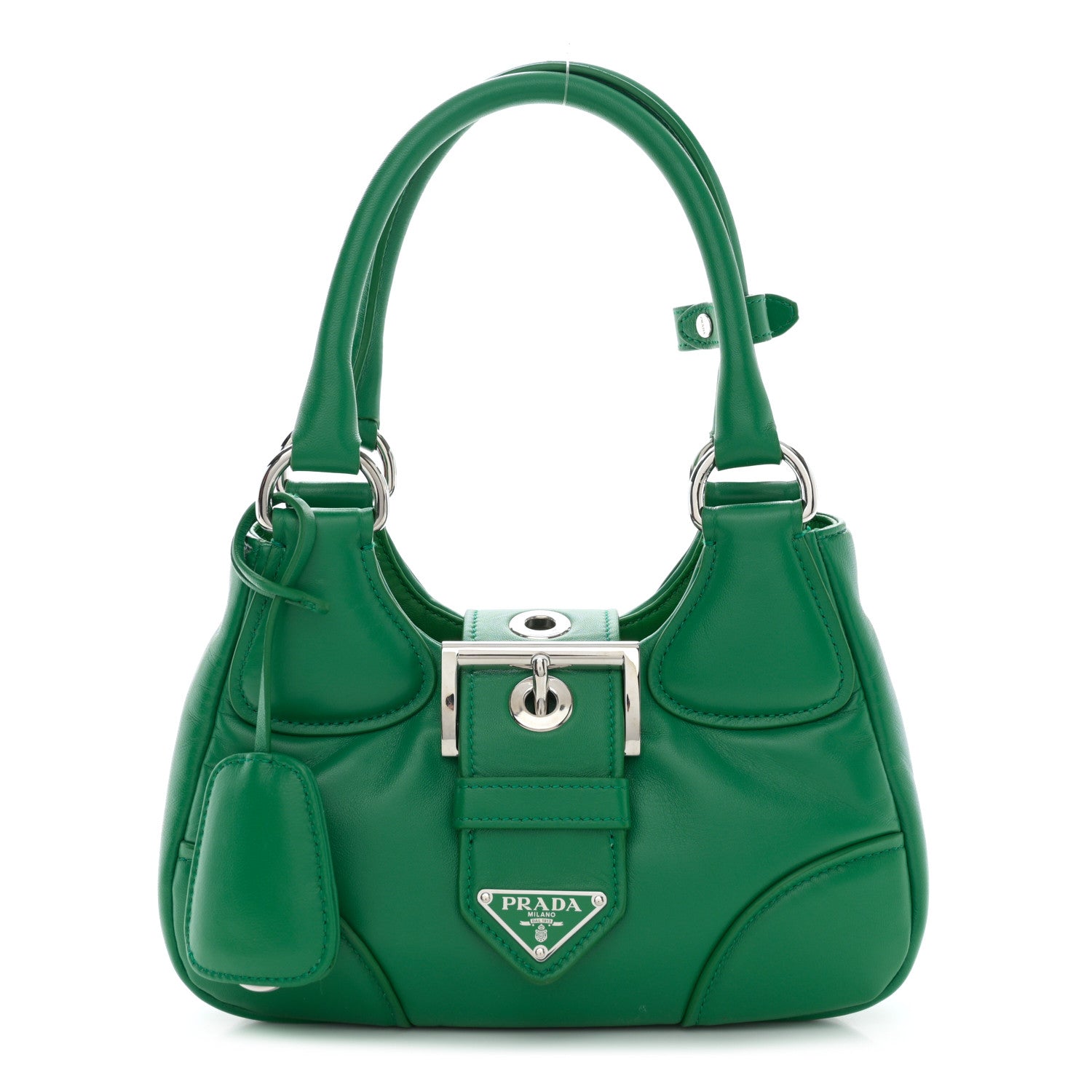 Prada Nappa Soft Padded Re-Edition 2002 Moon Bag Mango