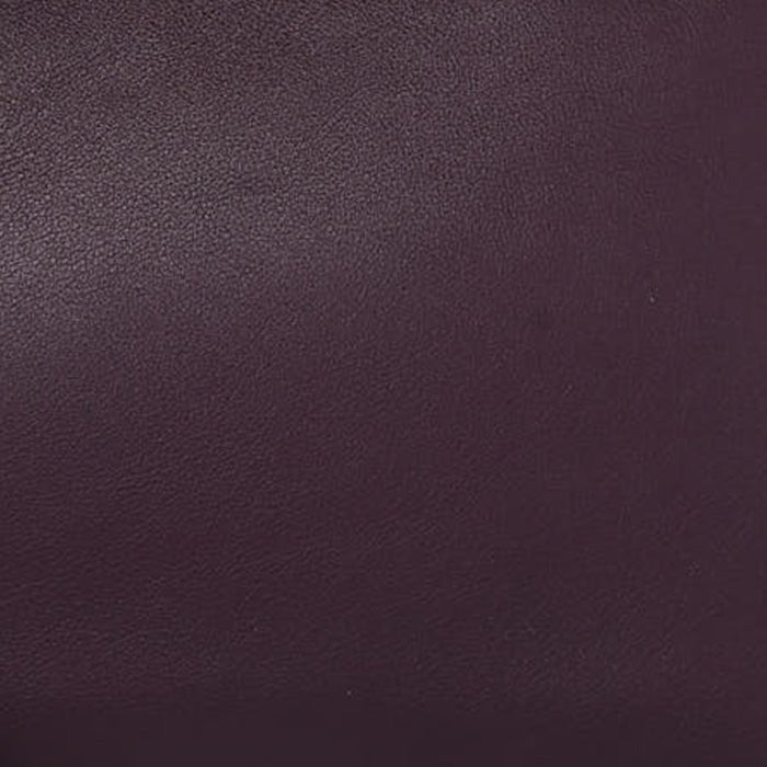 this is a close up swatch of hermes prune color on swift leather by FASHIONPHILE
