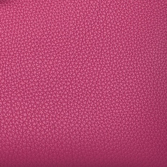 this is a close up swatch image of hermes rose pourpre color on togo leather by FASHIONPHILE