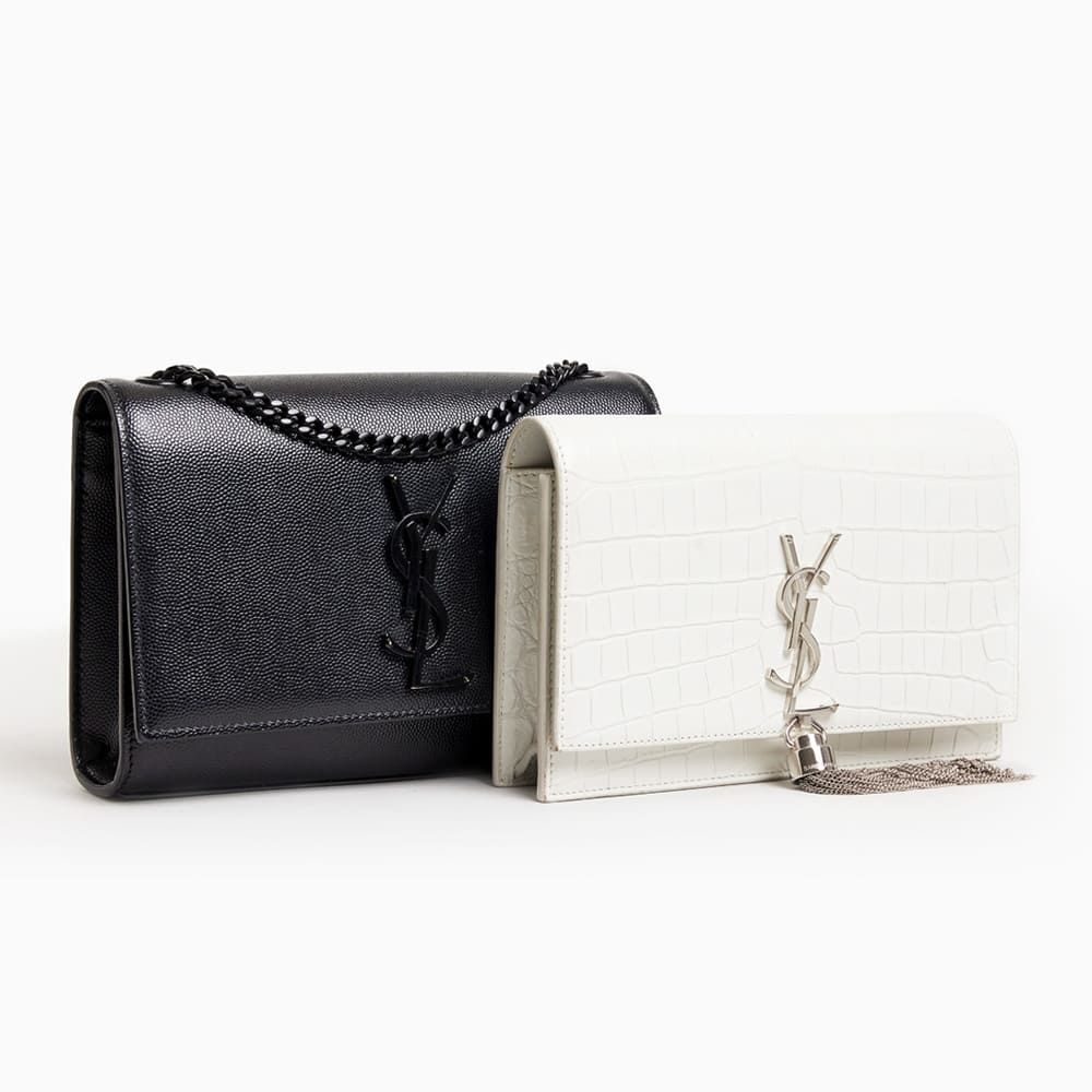 comparing the saint laurent kate satchel with the saint laurent tassel chain wallet by FASHIONPHILE