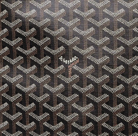 close up of goyard's goyardine printed pattern FASHIONPHILE