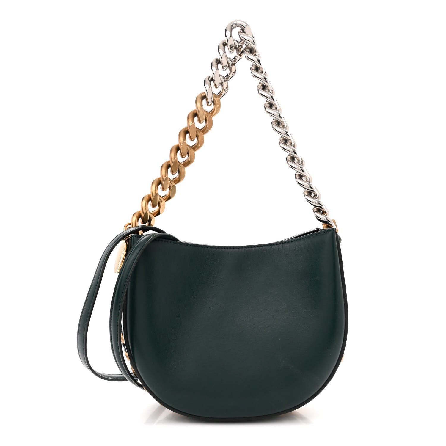 Stella McCartney Eco Alter Nappa Small Frayme Shoulder Bag Forest Green