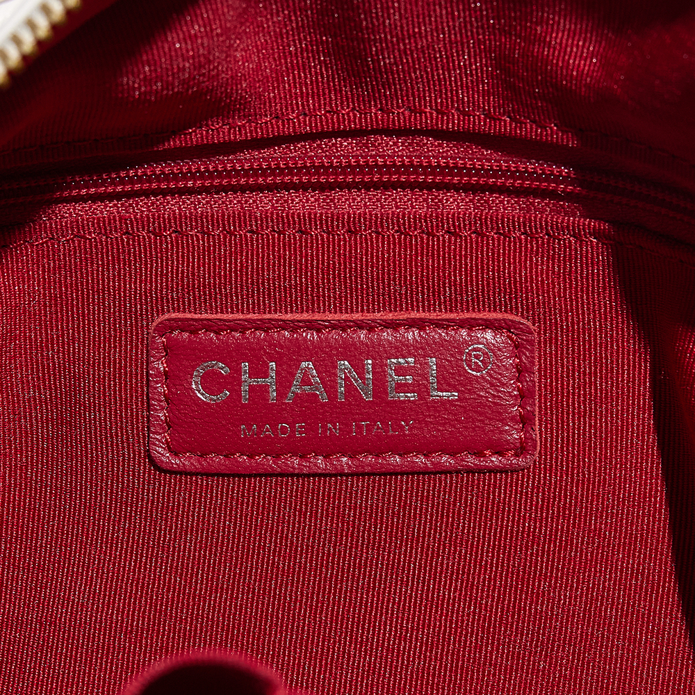 this is a close up view image of a fake chanel made in tag by fashionphile