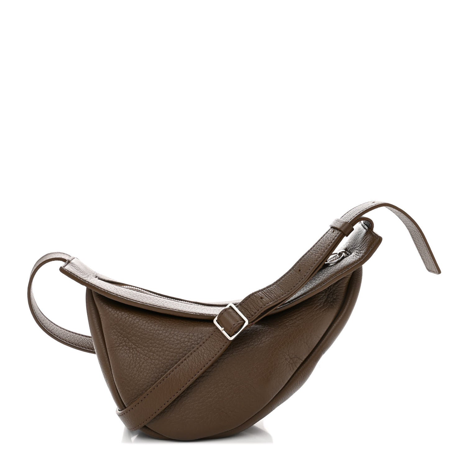 The Row Grained Calfskin Small Slouchy Banana Bag Muschio