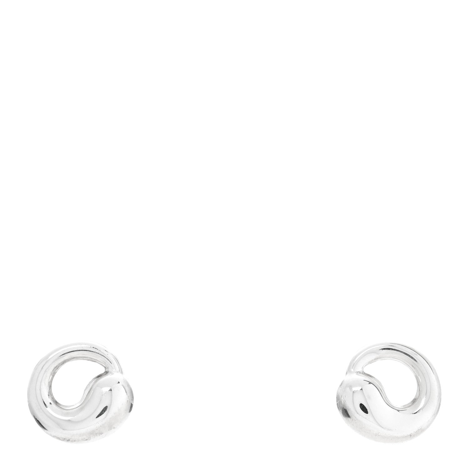 Tiffany Sterling Silver 9mm Elsa Peretti Eternal Circle Earrings