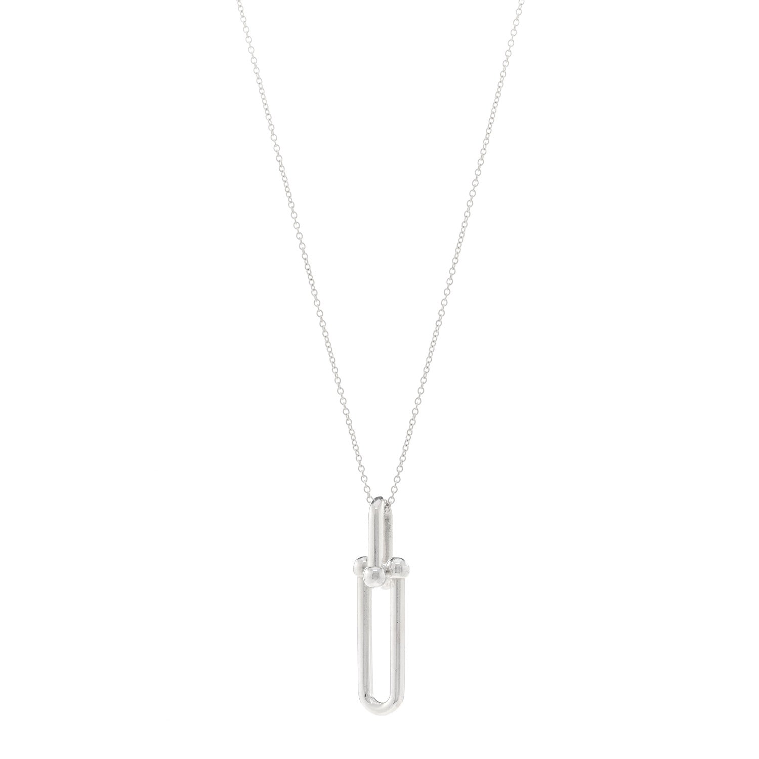 Tiffany Sterling Silver HardWear Link Pendant Necklace