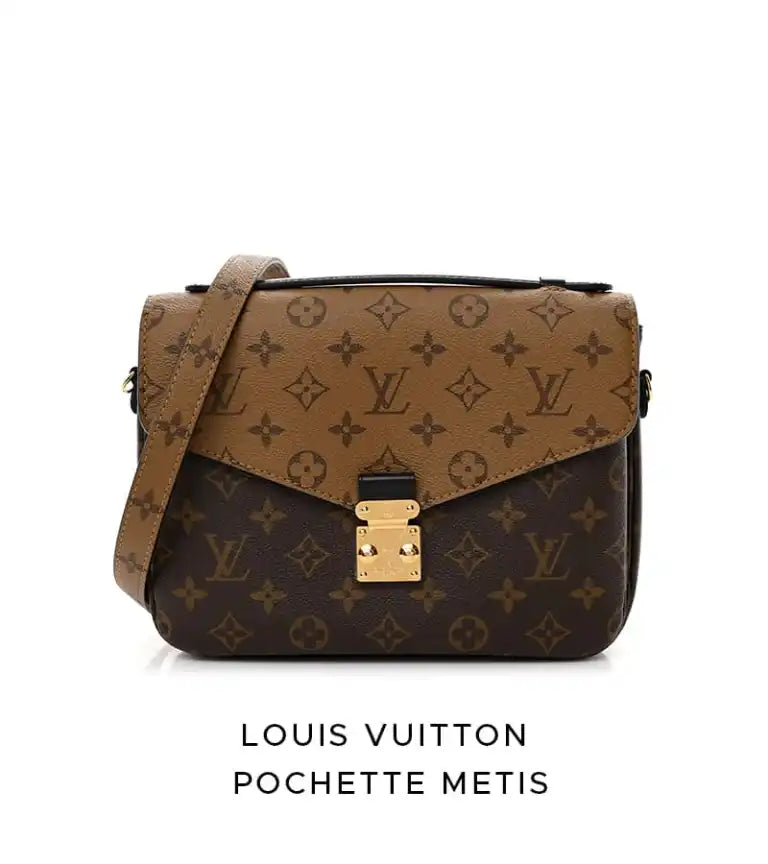 brown louis vuitton pochette metis