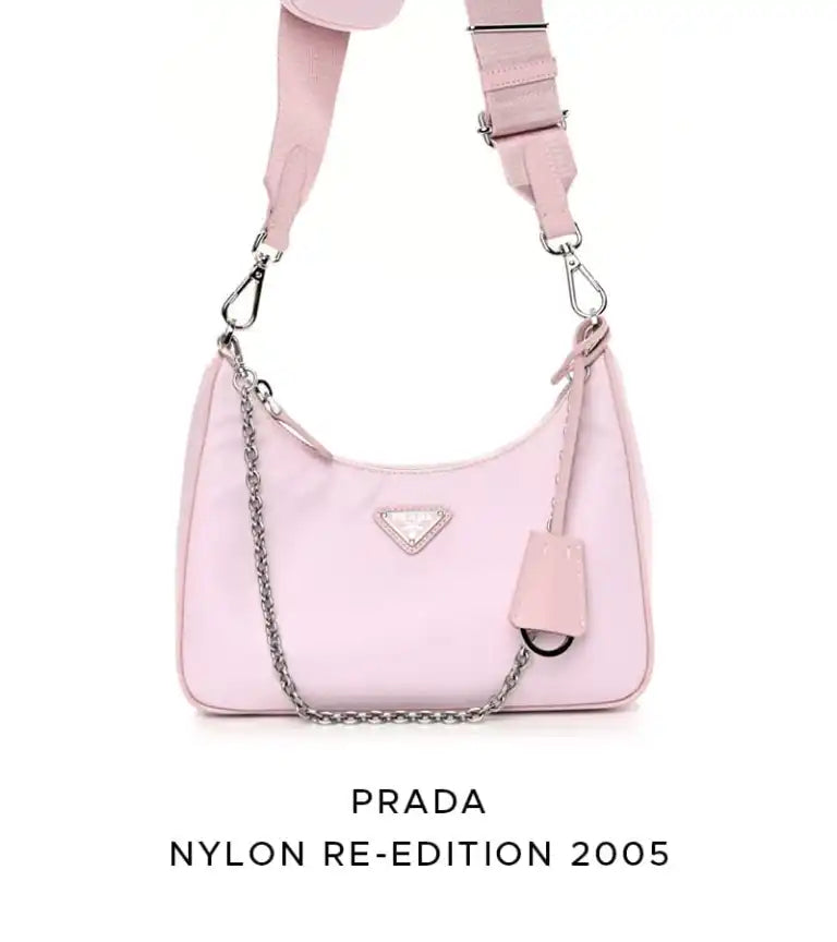 pink prada nylon re edition 2005