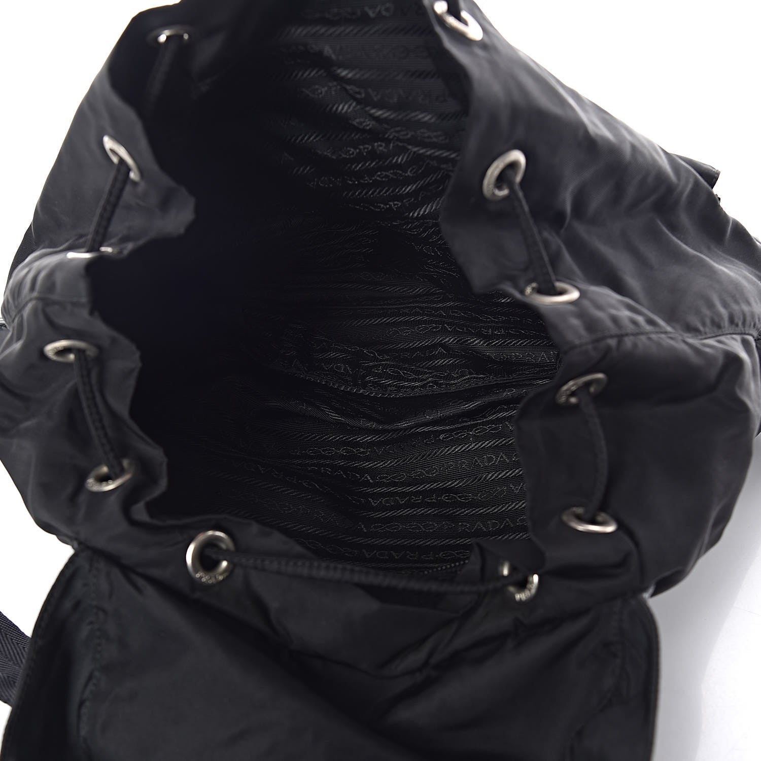 Prada Nylon Vela Medium Backpack Black 5 of 9
