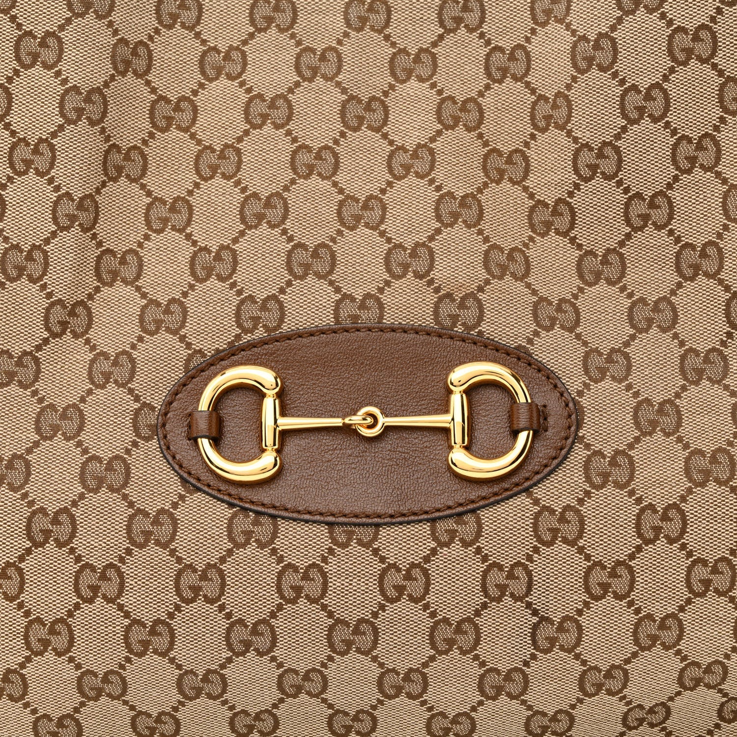 Gucci Monogram Horsebit 1955 Tote Bag Beige Brown Sugar 9 of 16