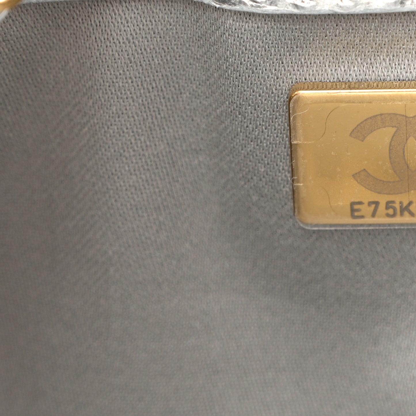Metallic Aged Calfskin Quilted Mini Chanel 25 Handbag Silver
