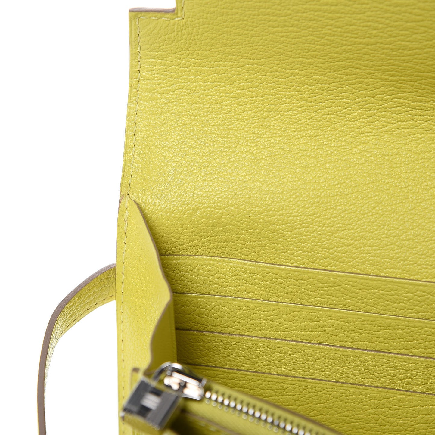 Chevre Mysore Kelly Longue Wallet Lime
