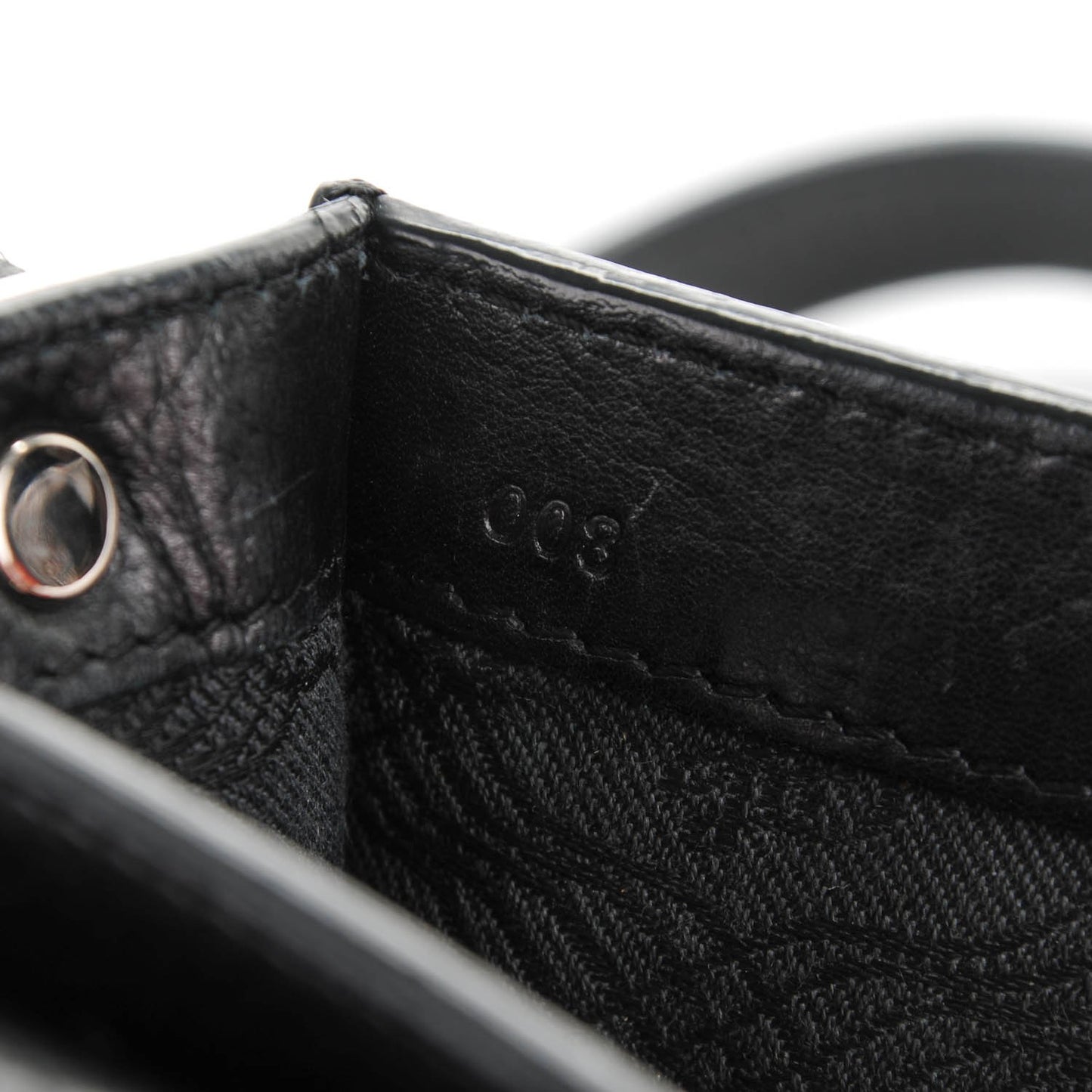 Textured Calfskin Mini PS11 Classic Shoulder Bag Black