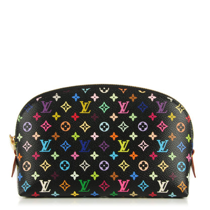Louis Vuitton Monogram Multicolor Cosmetic Pouch Black Grenade 1 of 16