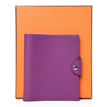 Hermes Togo Ulysse PM Notebook Cover Anemone 10 of 10