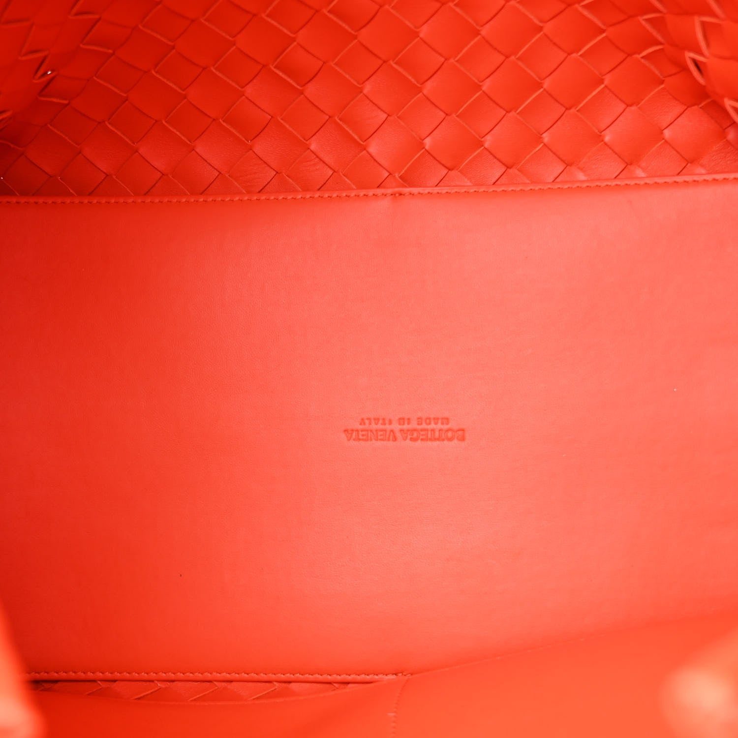 Bottega Veneta Nappa Intrecciato Large Andiamo Shoulder Bag Orange 5 of 11