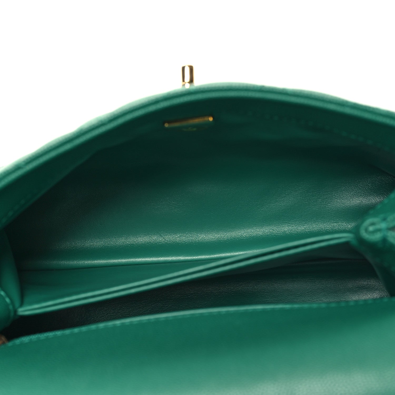 Chanel Caviar Quilted Mini Coco Handle Flap Green 5 of 10