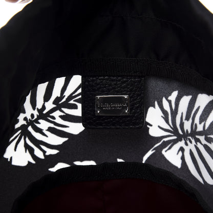 Dolce & Gabbana Nylon Palm Drawstring Backpack Black 7 of 9