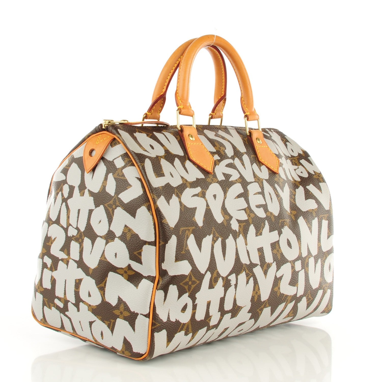Louis Vuitton Monogram Graffiti Speedy 30 Silver 3 of 7