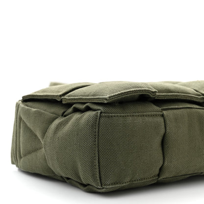 Bottega Veneta Canvas Intrecciato Padded Tech Cassette Belt Bag Crocodile 9 of 10