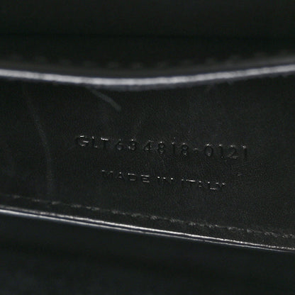 Saint Laurent Smooth Calfskin Monogram Medium Kaia Satchel Black 7 of 10