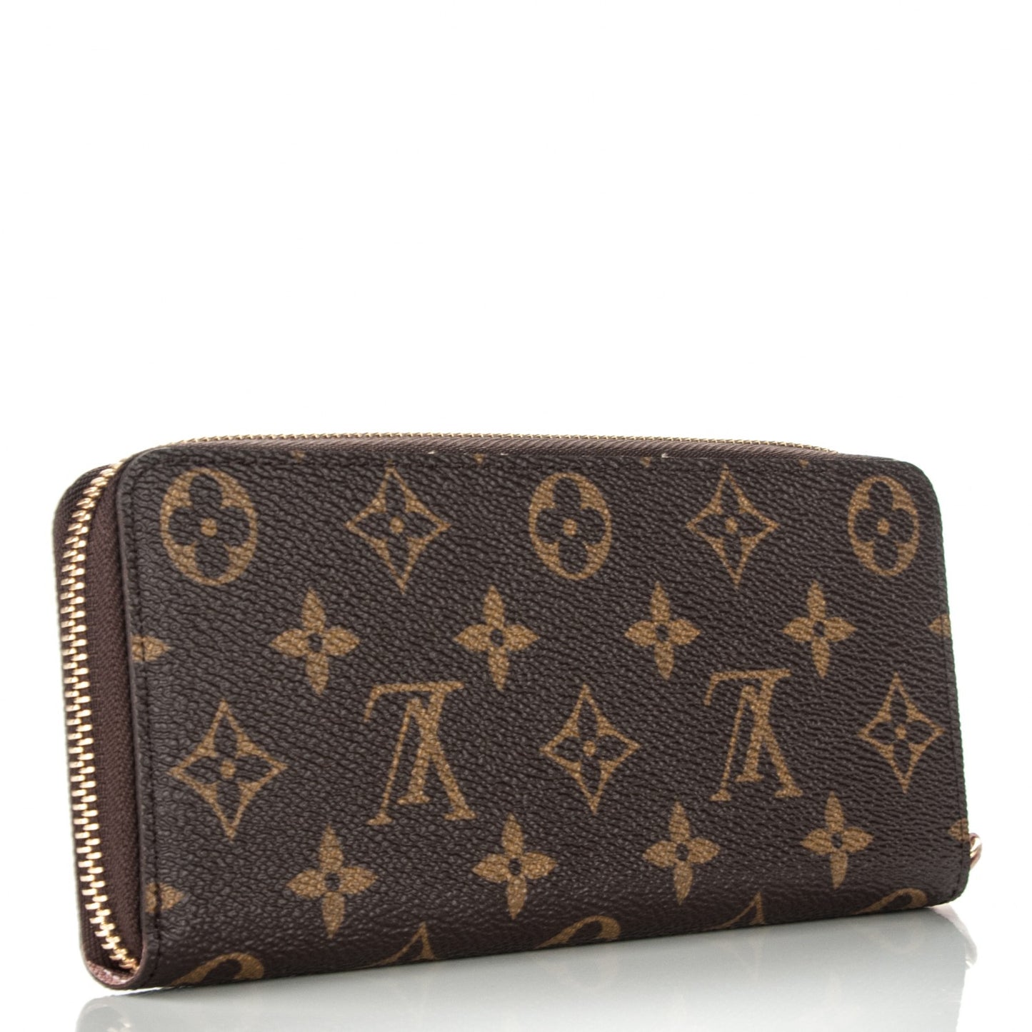 Monogram Clemence Wallet Rose Ballerine