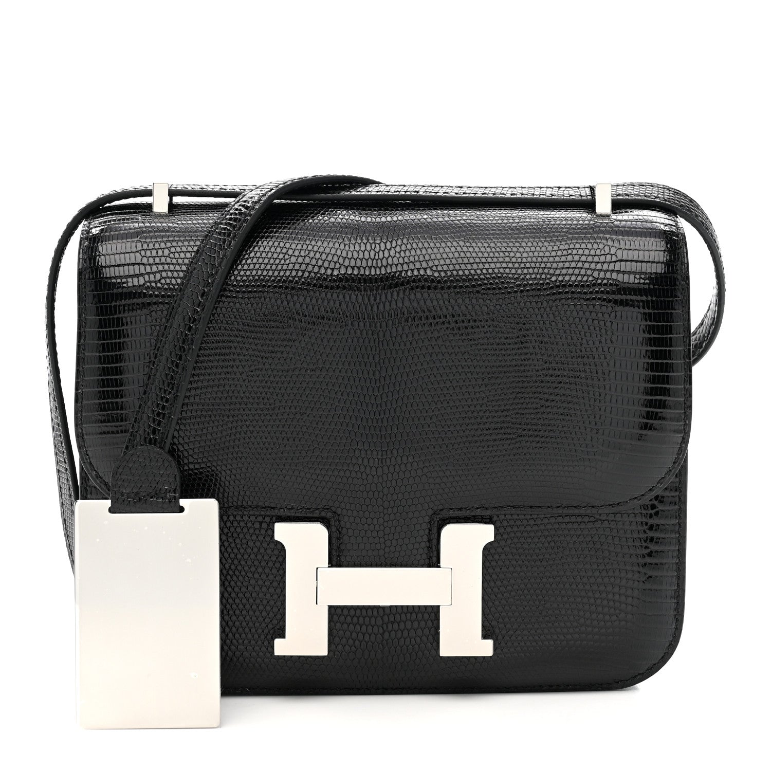 Hermes Lizard Constance 18 Black 3 of 12