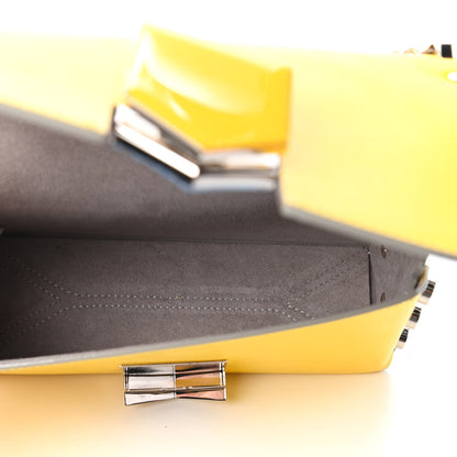 Jimmy Choo Spazzolato Lockett Petite Shoulder Bag Yellow 5 of 11