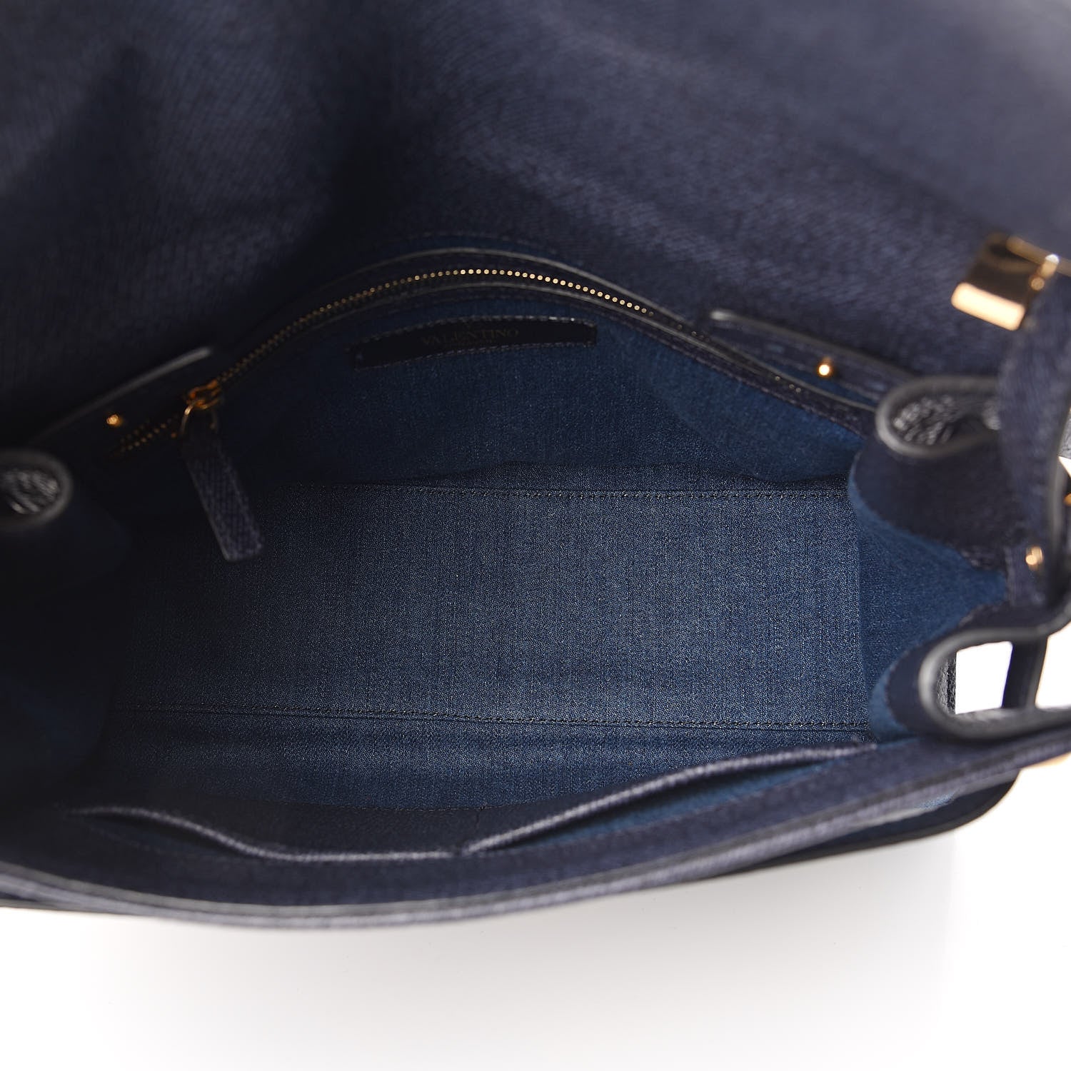 Valentino Garavani Denim Butterfly Embroidered My Rockstud Frame Bag Light Denim Multicolor 5 of 10