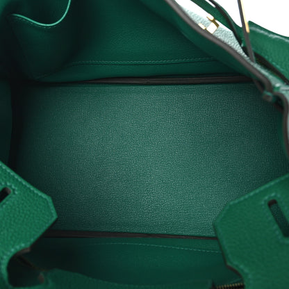 Hermes Togo Birkin 30 Vert Vertigo 4 of 10