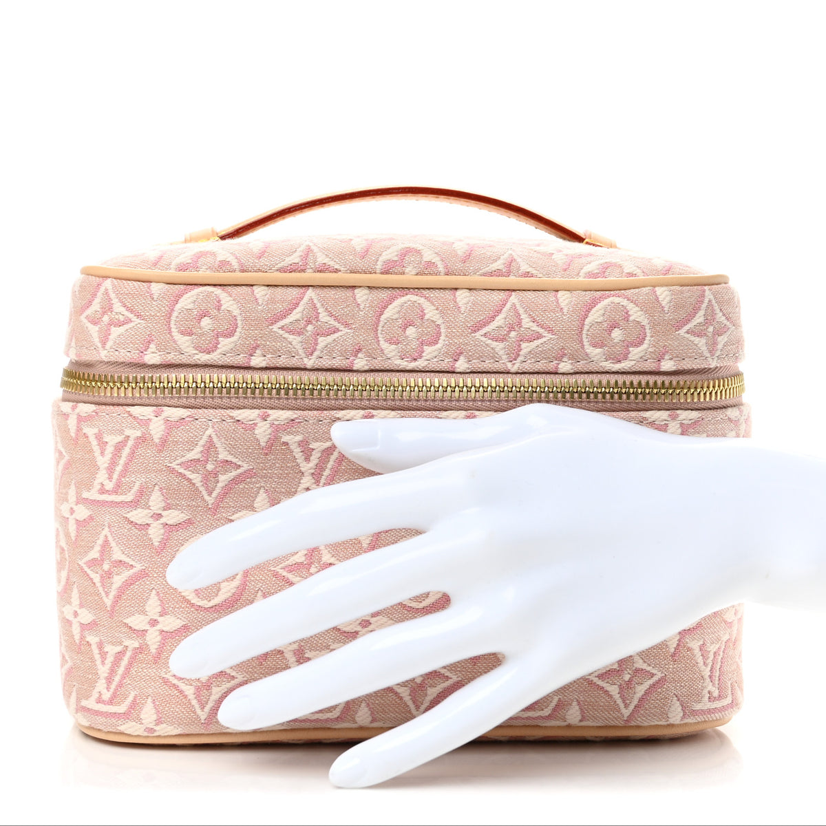 Louis Vuitton Monogram Embleme Jacquard Nice Mini Rose Ruban Pink 2 of 8