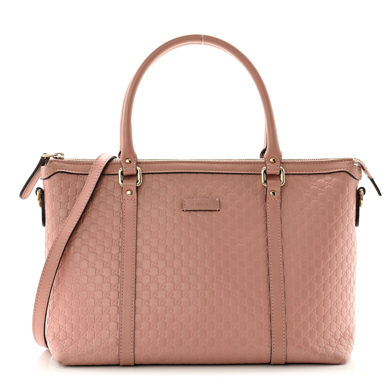 Gucci Soft Microguccissima Small Zippered Satchel Soft Pink 1 of 13