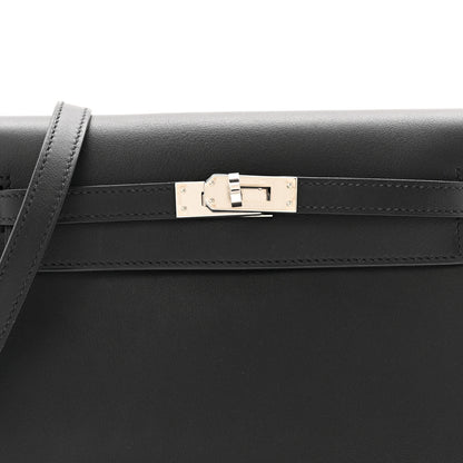 Hermes Swift Kelly Danse II Belt Bag Mauve Pale Black 8 of 14