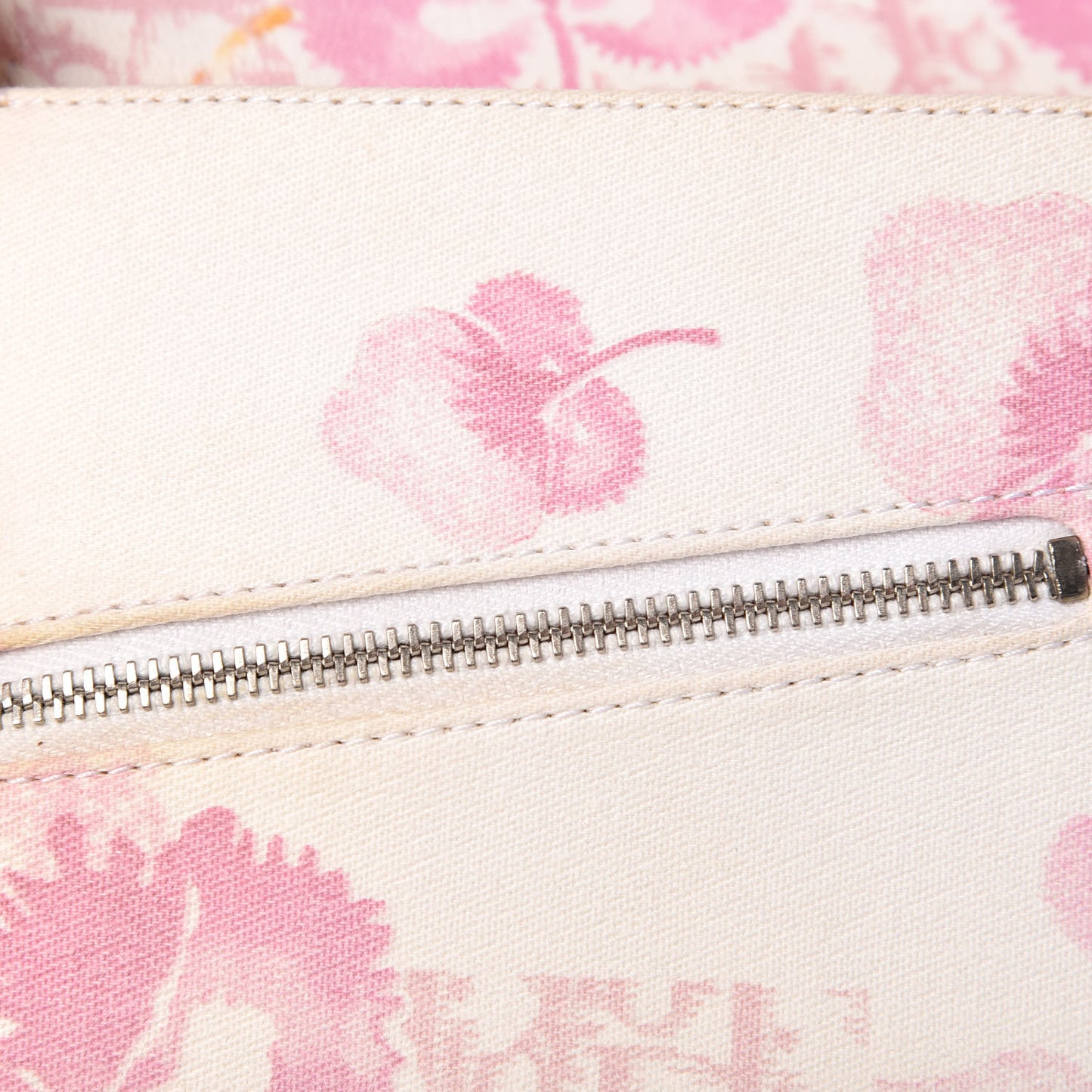 Canvas Monogram Floral Chain Shoulder Bag Pink