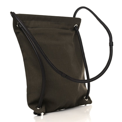 Hermes Herringbone Canvas Swift Maline Bag Kaki Ebene 3 of 8