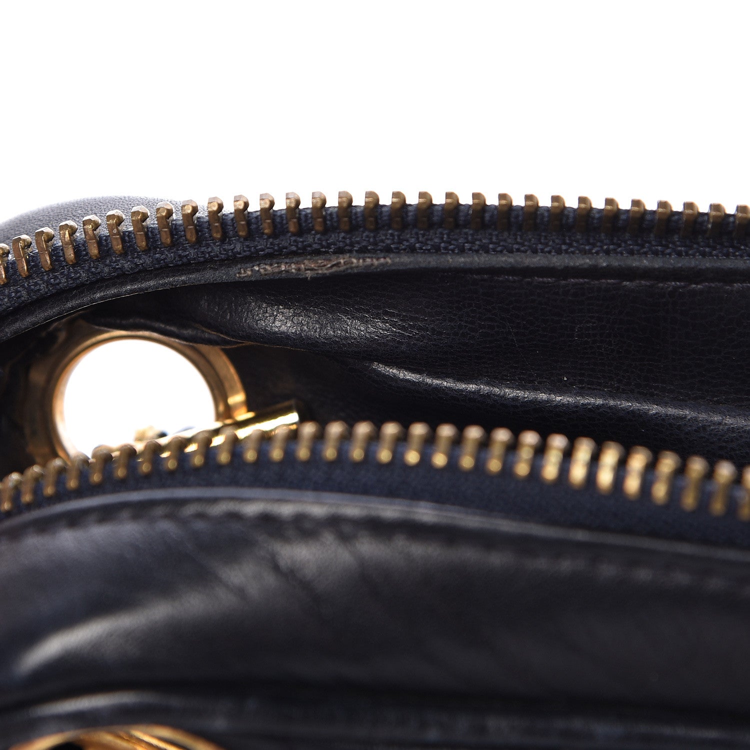 Chanel Lambskin Chevron Quilted Small Camera Case Black 15 of 18