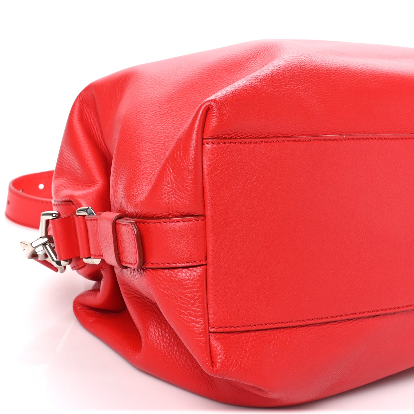 Waxed Calfskin Micro Nightingale Medium Red