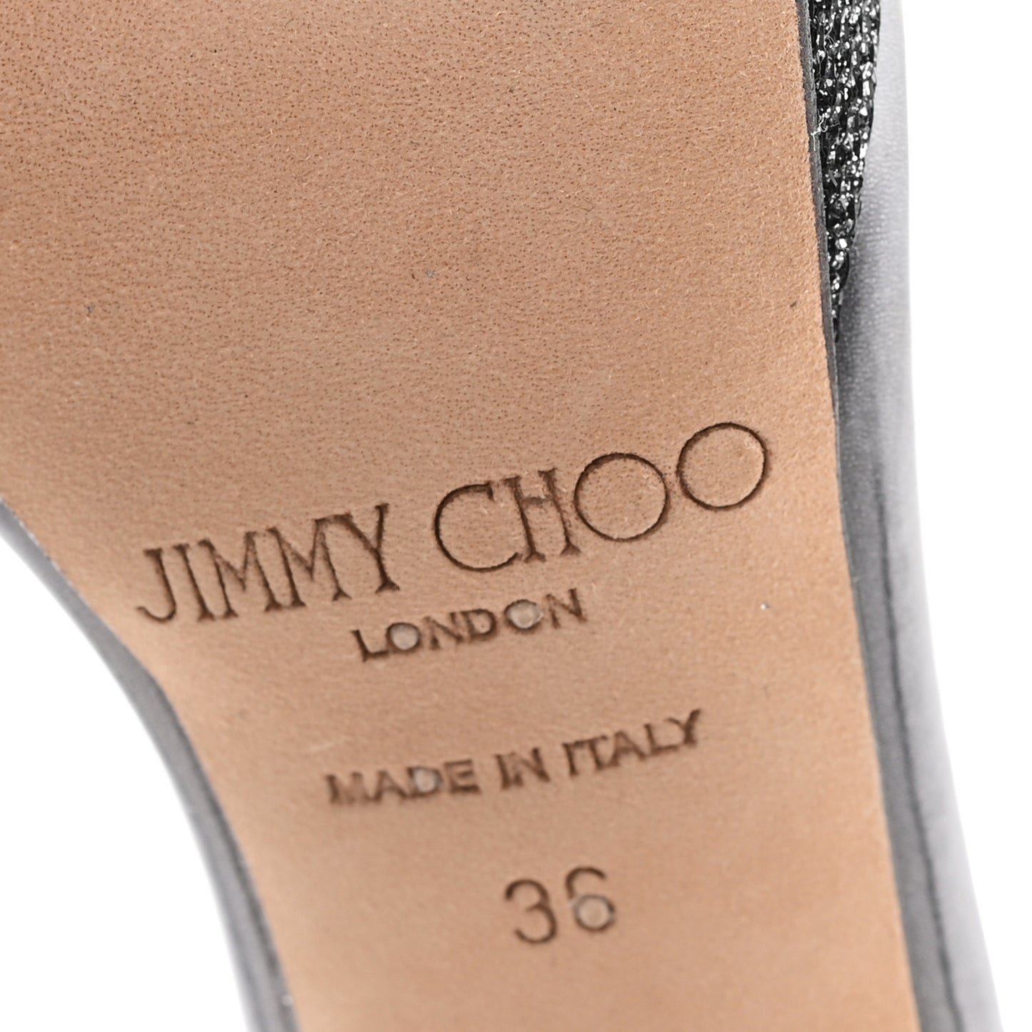 Lame Glitter Claudette 120 Ankle Strap Sandals 36 Anthracite