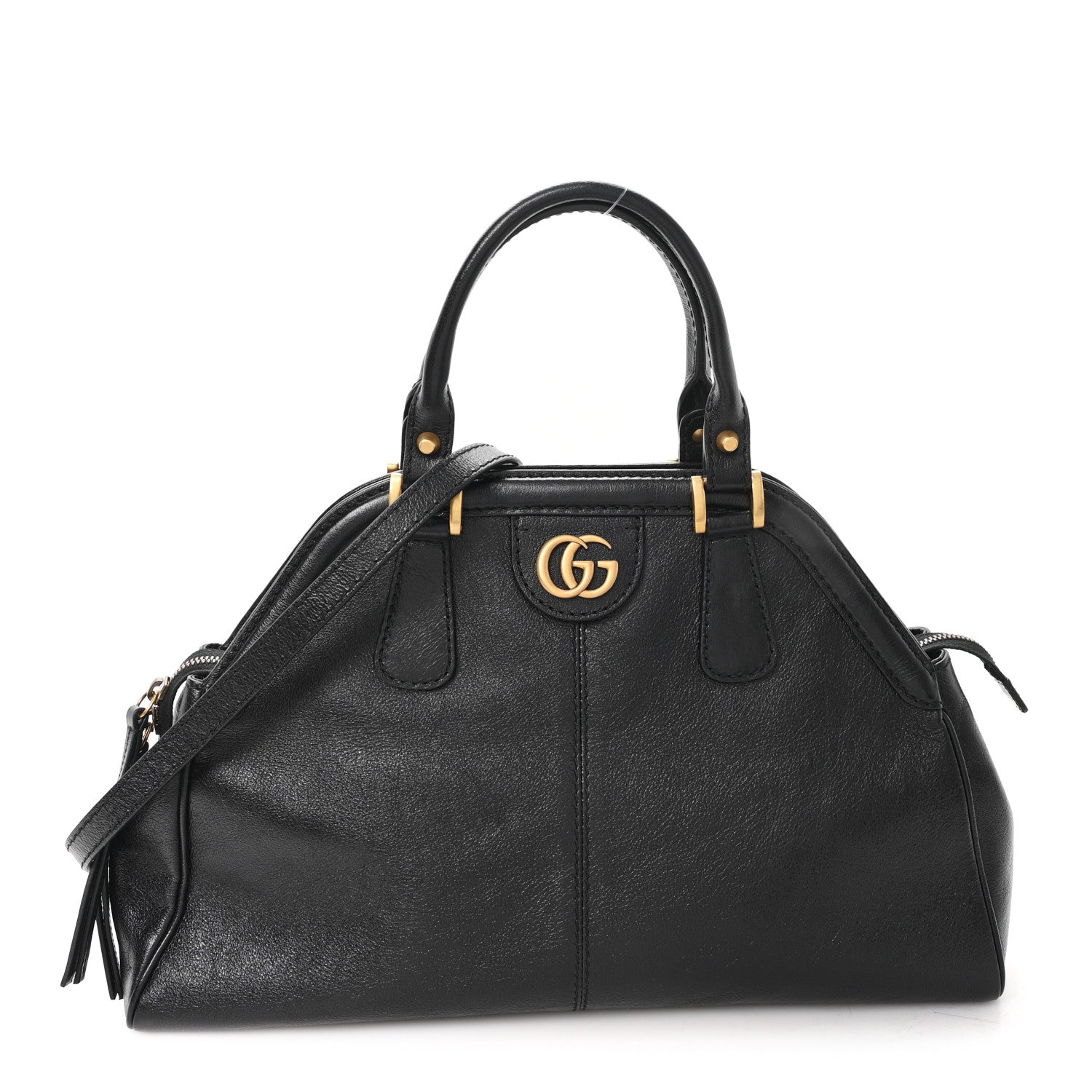 Gucci Calfskin Medium Re(Belle) Top Handle Bag Black 1 of 10