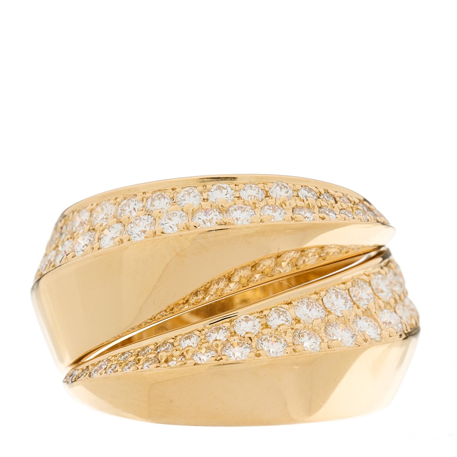Cartier 18K Yellow Gold Diamond Panthere Griffe Ring 51 5.75 3 of 6