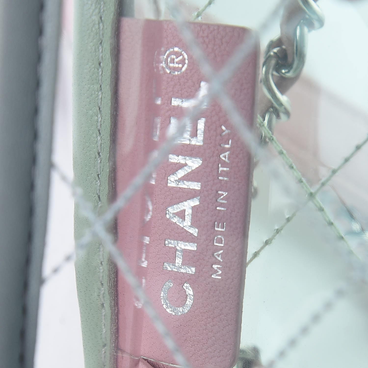 Chanel Lambskin PVC Quilted Medium Coco Splash Flap Blue Green 8 of 9