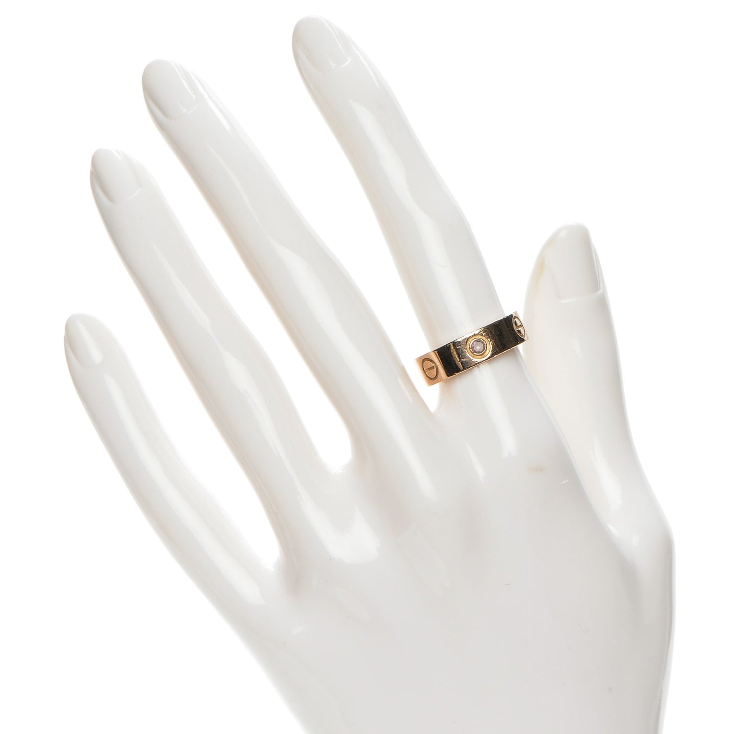 18K Pink Gold Pink Sapphire 5.5mm LOVE Ring 51 5.75