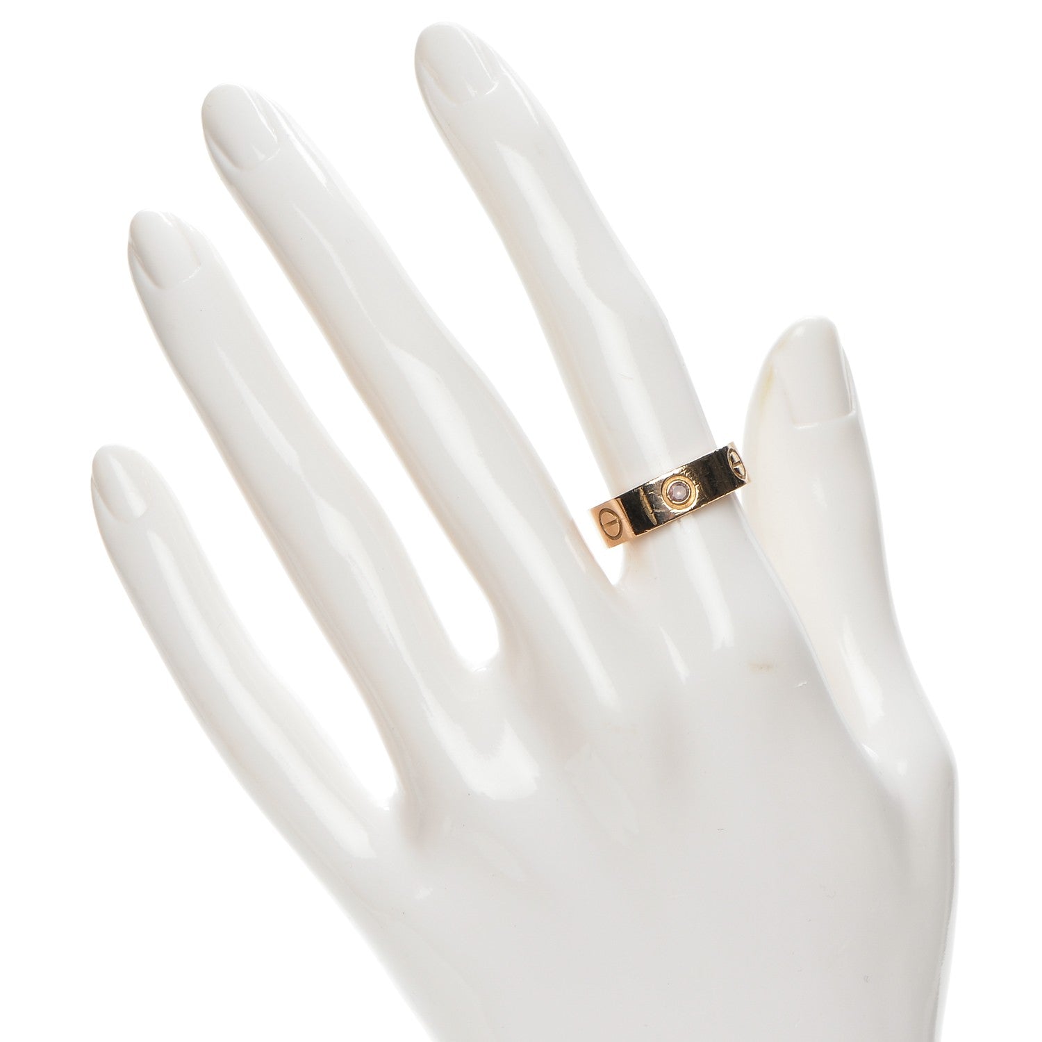 Cartier 18K Pink Gold Pink Sapphire 5.5mm LOVE Ring 51 5.75 2 of 4