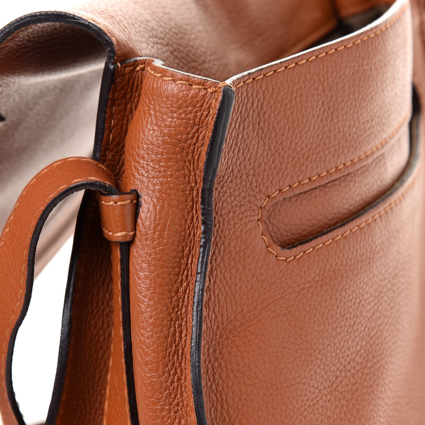 Calfskin Mini Marcie Round Crossbody Bag Tan