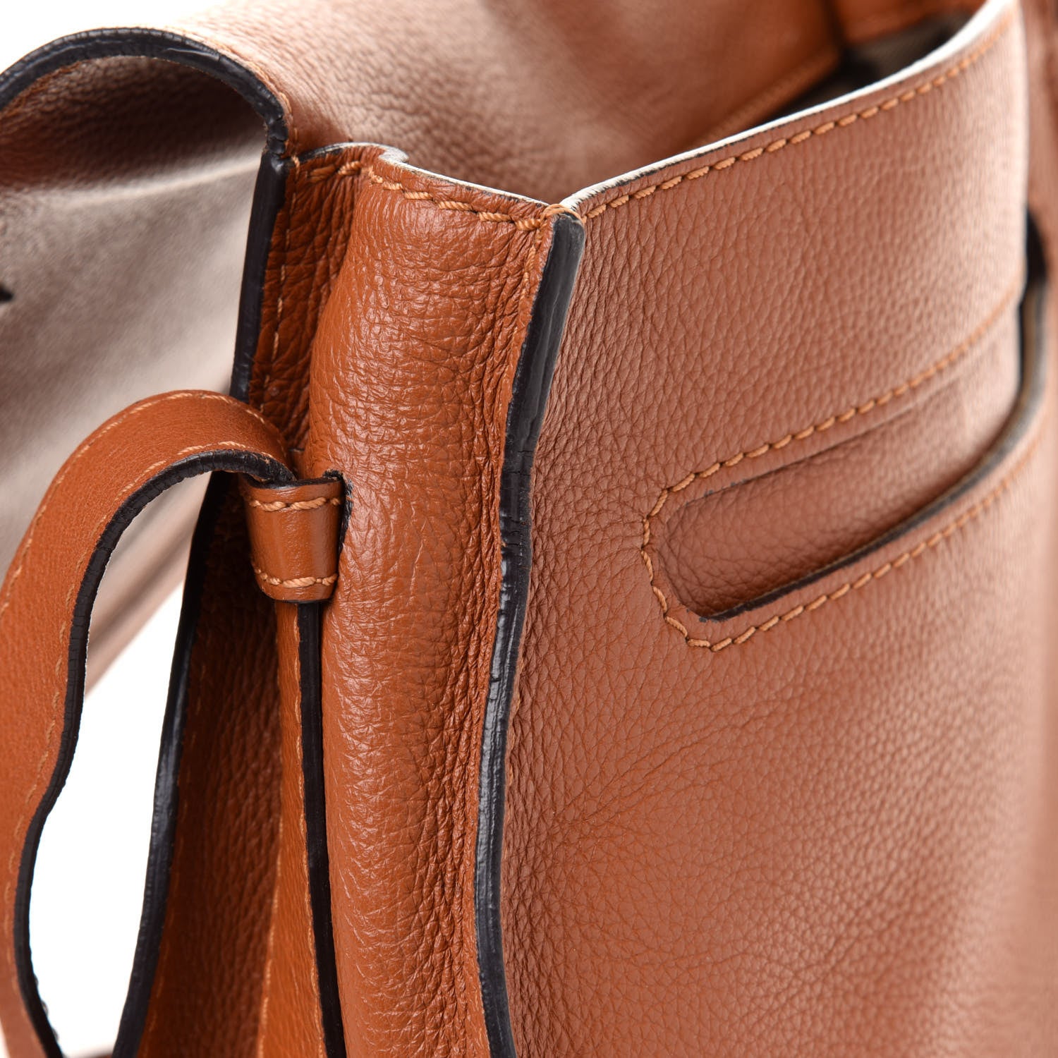 Chloe Calfskin Mini Marcie Round Crossbody Bag Tan 13 of 13
