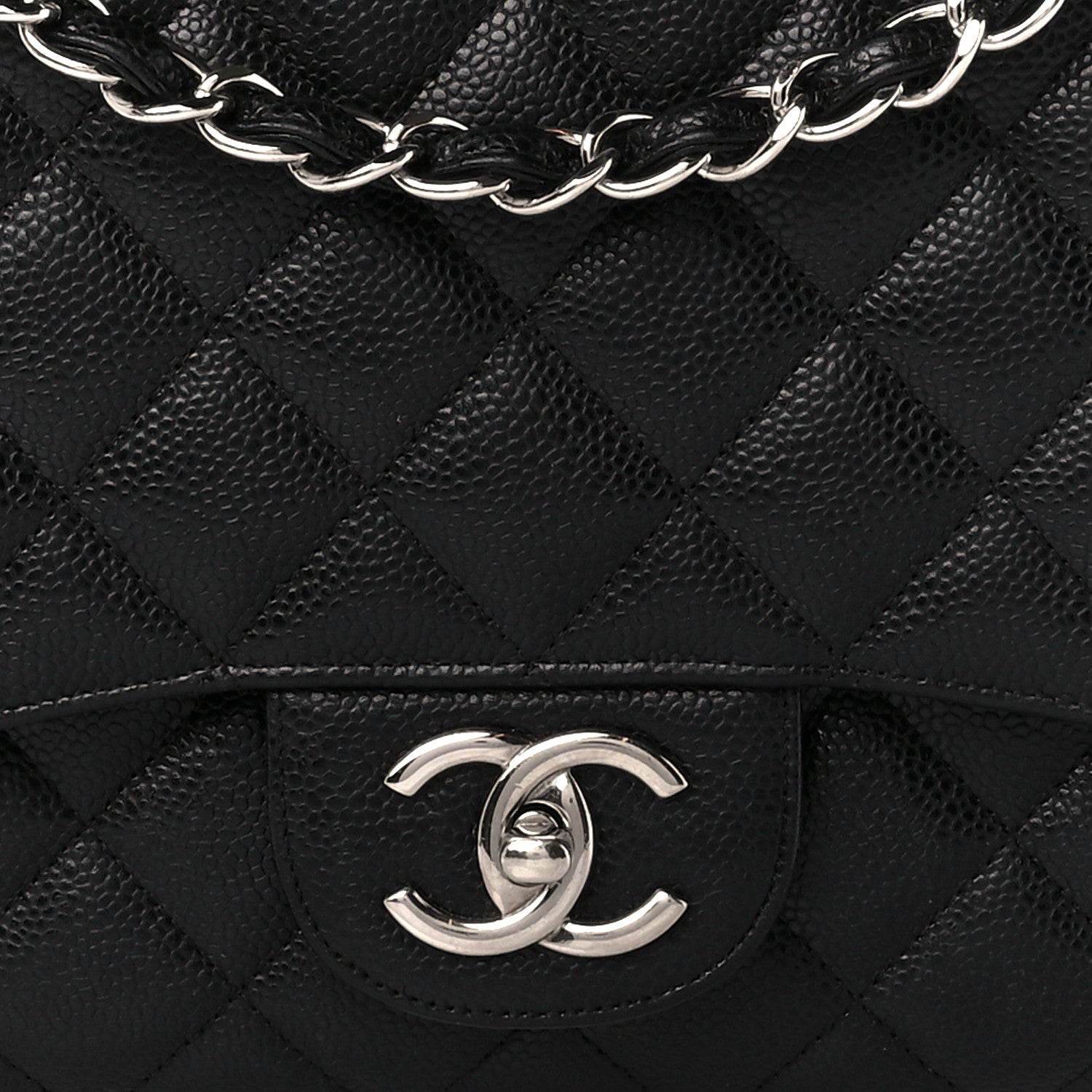 Chanel Caviar Quilted Maxi Double Flap Black 9 of 11